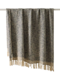 West Elm two-tone chunky linen throw - British product