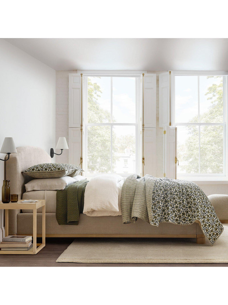 West Elm Laney Floral quilted bedspread king size, imported from the UK