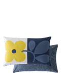 Orla Kiely Floret cushion with signature four-petal flower print, UK version
