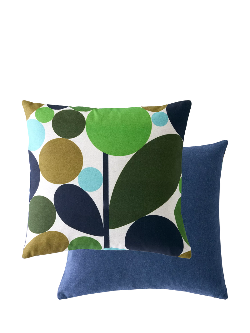 Orla Kiely Bubble Flower cushion 45x45cm, imported from the UK