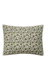 John Lewis West Elm Laney Floral Quilted Pillow Sham, Elm- Buy online at McGrocer
