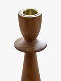 West Elm Tira Tapered Ash Wood Candle Holder, UK version