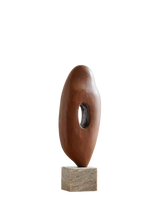 John Lewis West Elm Wood Sculptural Ornament Walnut- Buy online at McGrocer