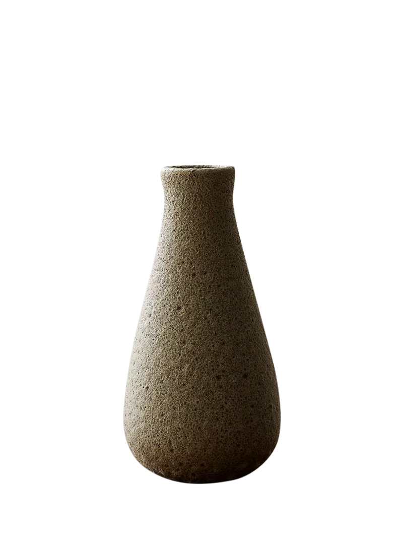 West Elm ceramic vase small H20cm grey, imported from the UK