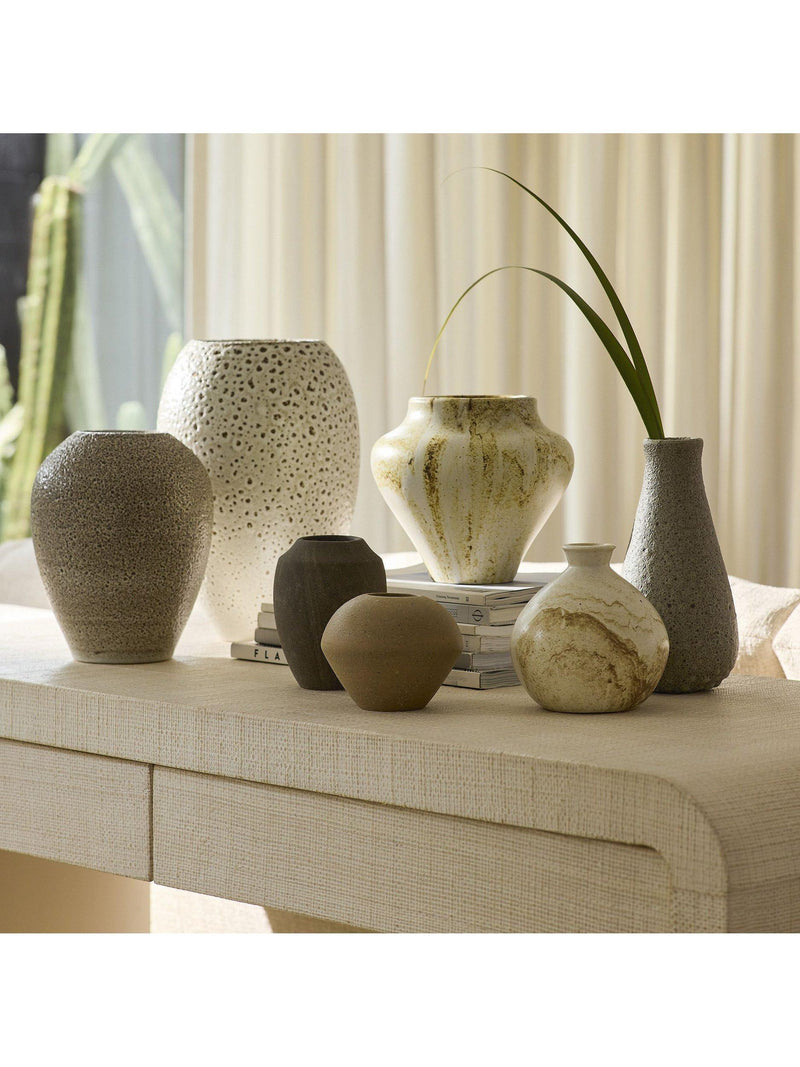 West Elm ceramic vase small H20cm grey, imported from the UK