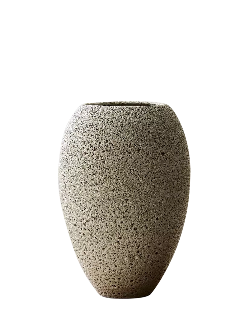 West Elm Sahar ceramic vase H27cm white - British product