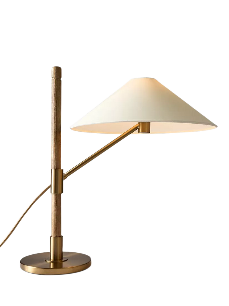 West Elm Devon Table Lamp in Antique Brass, UK version