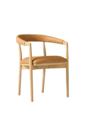 West Elm Irvine leather dining chair in Sesame, UK version