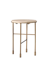 John Lewis West Elm Fay Side Table Warm Brass- Buy online at McGrocer