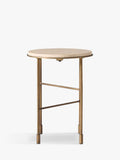 West Elm Fay side table warm brass, imported from the UK