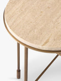 West Elm Fay side table warm brass, imported from the UK