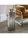 West Elm Hendrix drinks table chrome British brand