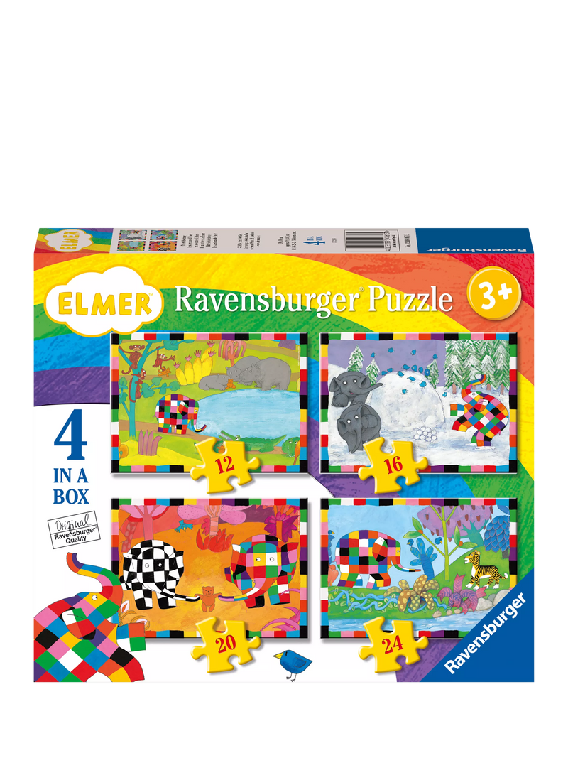 Elmer 4-in-1 jigsaw puzzle set 72 pieces (British brand)