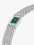 Frederique Constant women's square watch green malachite dial, imported from the UK