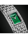 Frederique Constant women's square watch green malachite dial, imported from the UK