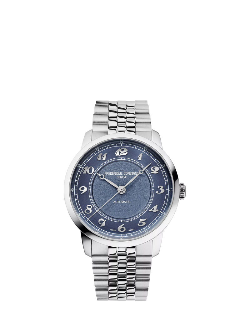 Frederique Constant Classics Premiere automatic watch with blue dial (British brand)