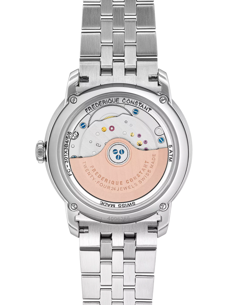 Frederique Constant Classics Premiere automatic watch with blue dial (British brand)