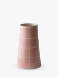 The Small Home check vase multi H17cm (British brand)