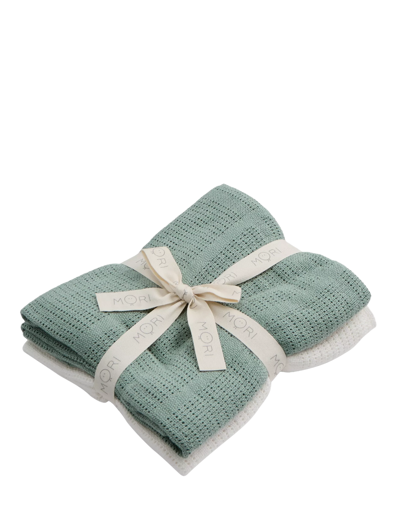 MORI baby cellular blanket 70x100cm bamboo cotton, UK version