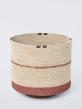 John Lewis seagrass stripe basket large natural - British product