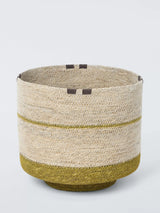 John Lewis John Lewis Seagrass Stripe Basket Medium Natural- Buy online at McGrocer