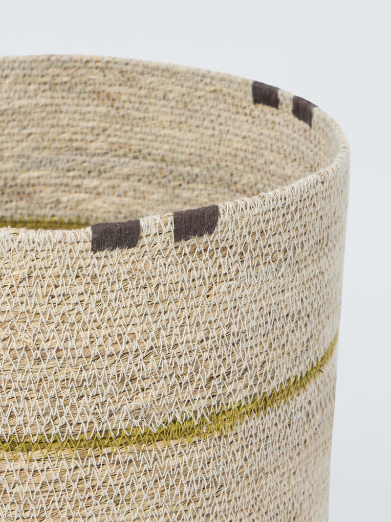 John Lewis seagrass stripe basket medium, imported from the UK