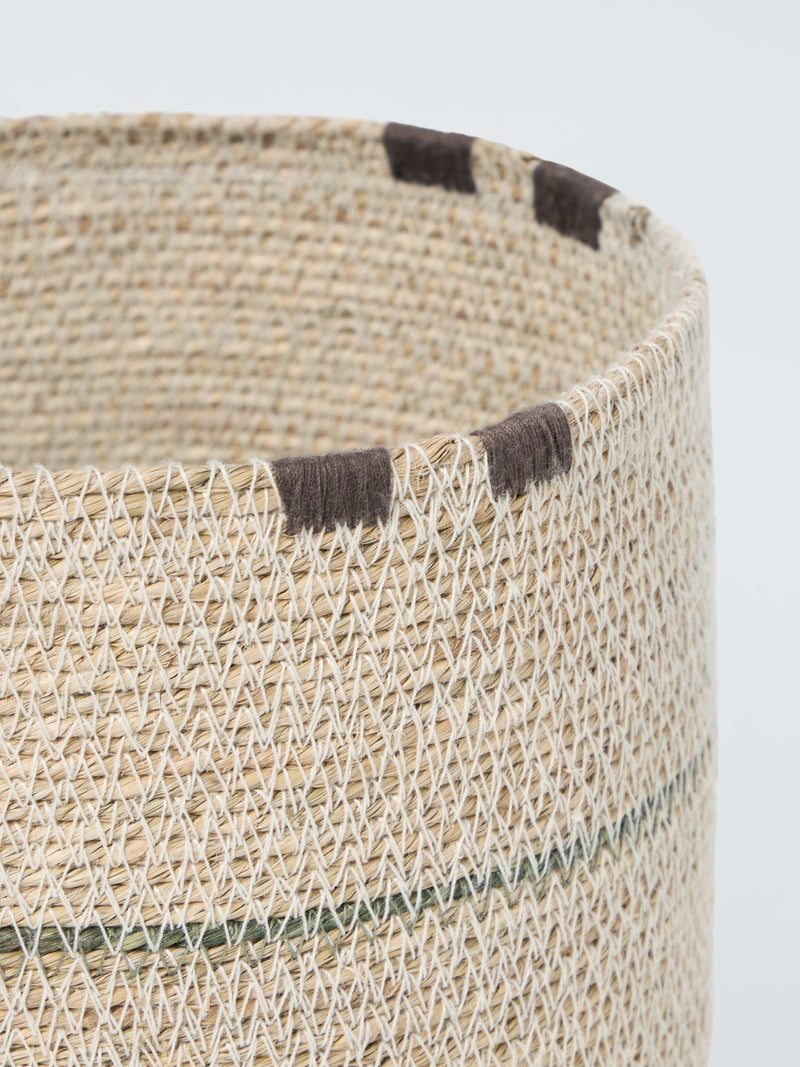 John Lewis seagrass stripe basket small - British product