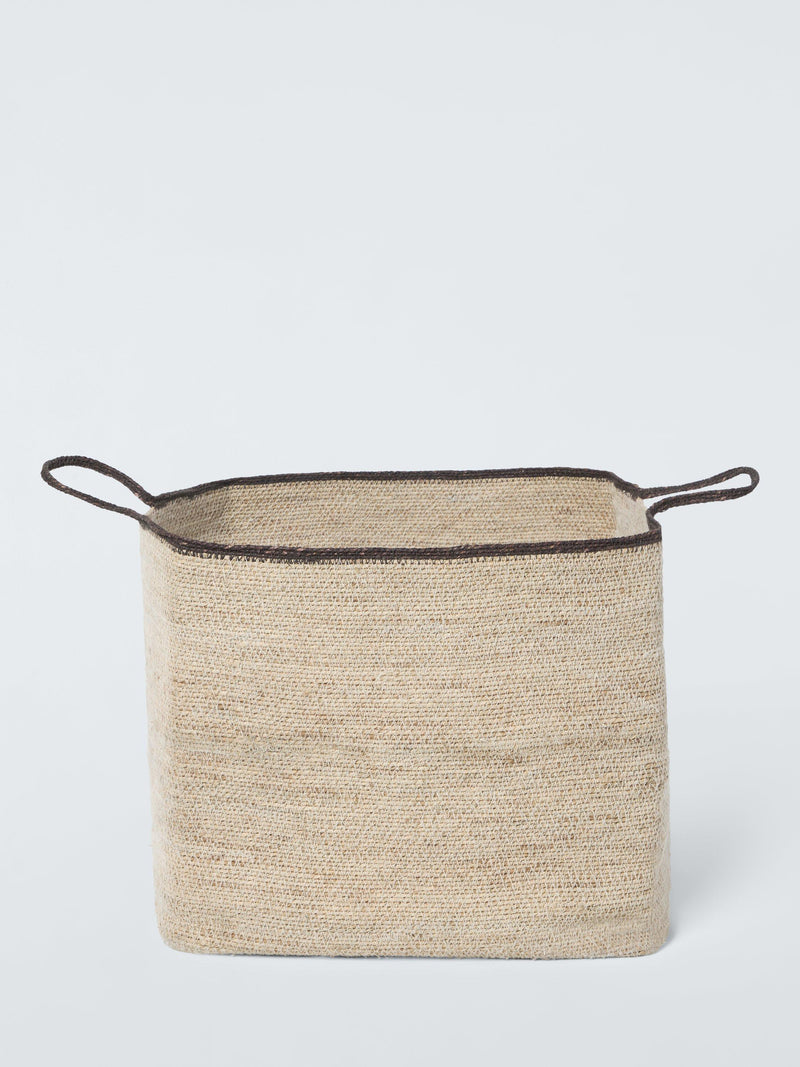 John Lewis hand-woven seagrass basket medium natural, UK version