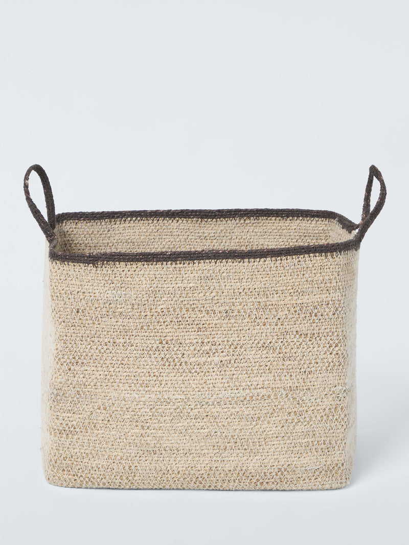 John Lewis seagrass basket with accent handles small, UK version
