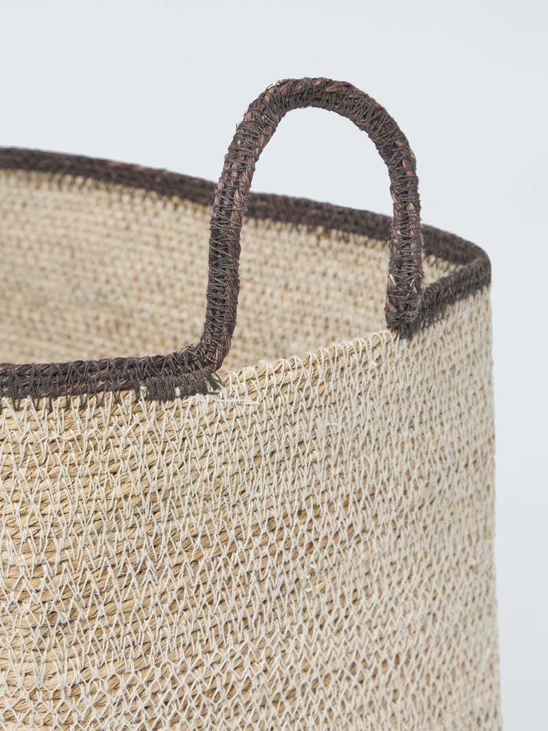 John Lewis seagrass basket with accent handles small, UK version