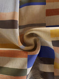 Zimmer + Rohde Evasion flax linen fabric colour block design - British product