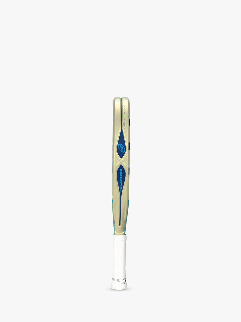 Bullpadel teardrop padel racket off white (British brand)