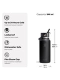 Hydro Flask isolierte Wasserflasche 946ml Weithalsöffnung - Britisches Produkt