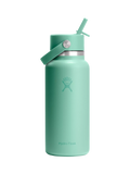 Hydro Flask doppelwandige Vakuumisolierung aus Edelstahl mit weiter Öffnung und Flip-Straw-Getränkeflasche, 946ml