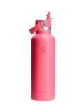 Hydro Flask Double Wall Vacuum Insulated Stainless Steel Flip Straw Drinks Bottle 621ml