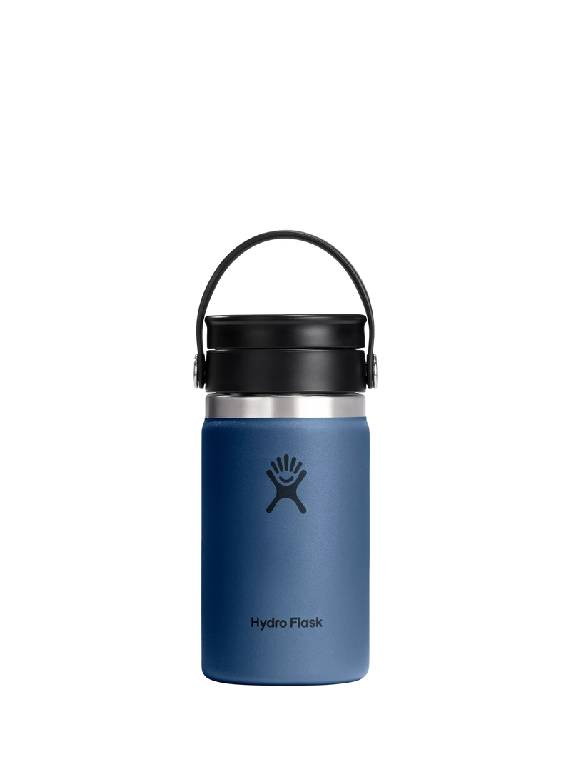 Hydro Flask Double Wall Vacuum Insulated Stainless Steel Wide Mouth Travel Mug, 355ml, Harbor Blue