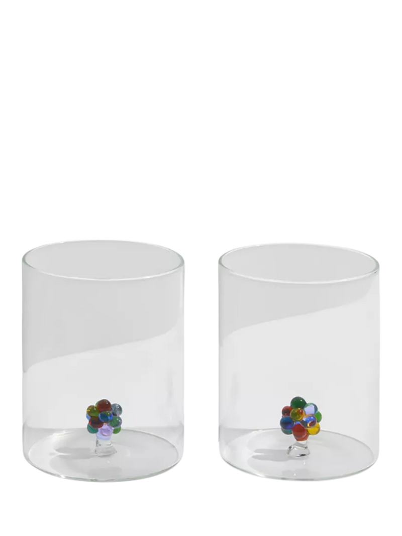 Fazeek Bloom Glass Tumblers set of 2 250ml, imported from the UK