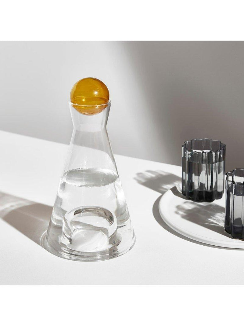 Fazeek Vice Versa Glass Carafe 1.4L Clear Amber, imported from the UK