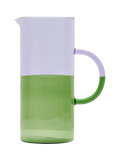 Fazeek two tone glass pitcher lilac green 2.1L, UK version