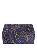 Sara Miller blue rectangular storage tin (British brand)