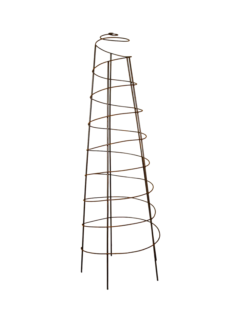 Wilstone spiral pot obelisk mild steel garden support (British brand)