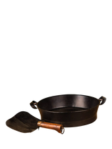 John Lewis Kadai Steel Shovel & Riddle with Mango Wood Handle- Buy online at McGrocer