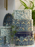 William Morris cake tin set Strawberry Thief and Willow Boughs, UK version