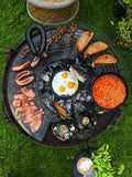Kadai BBQ warming rack and hot plate 70cm, UK version