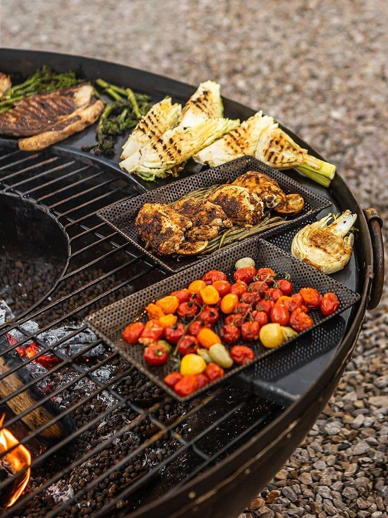 Kadai BBQ warming rack and hot plate 70cm, UK version