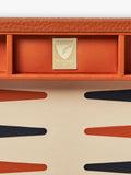 Aspinal of London leather backgammon set 13-inch, UK version