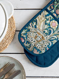 Museums & Galleries V&A Trent double oven glove in Blue/Multi, UK version