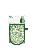 Museums & Galleries William Morris double oven glove green, imported from the UK