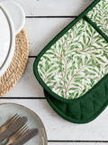Museums & Galleries William Morris double oven glove green, imported from the UK