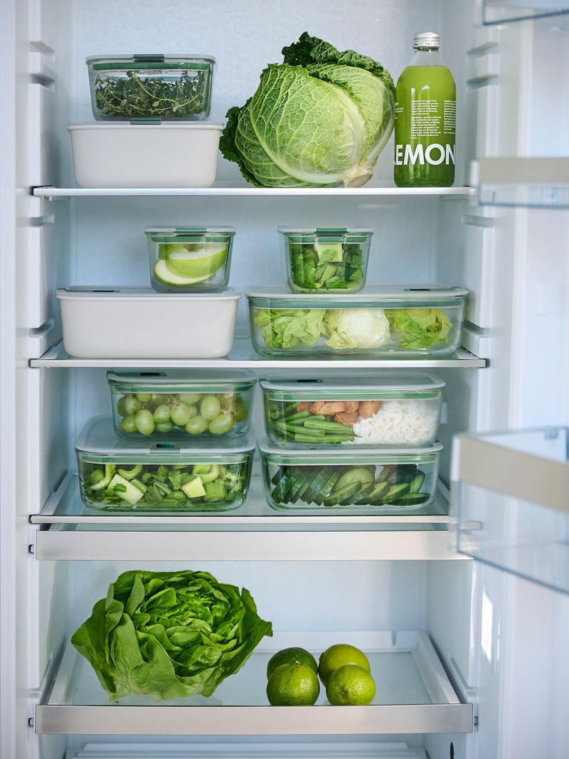 Mepal EasyClip 3-piece glass container set 2x700ml 1x1500ml - British product